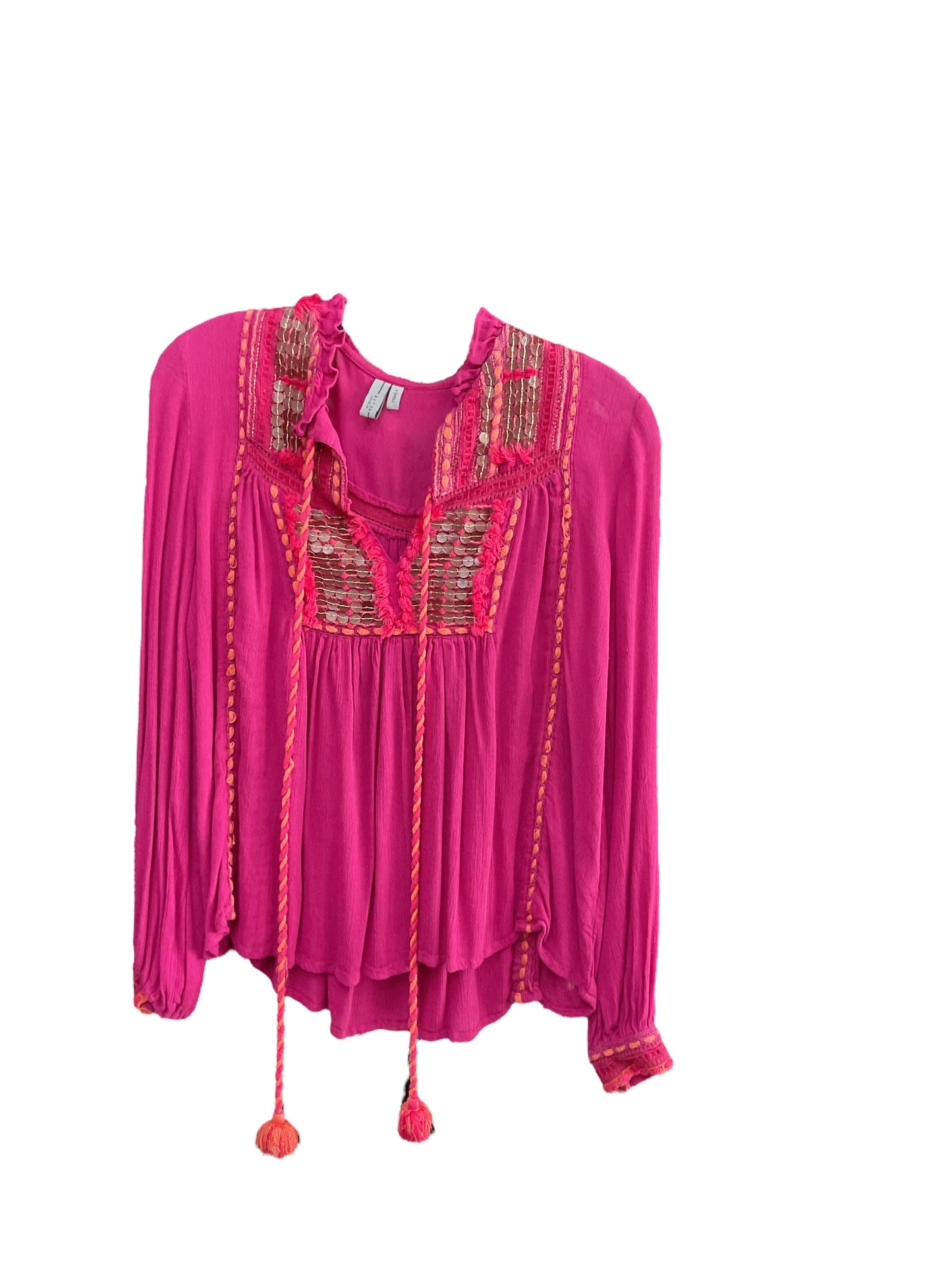 TOP LS    CLOTHES MENTOR in FUSCHIA, Size: XS