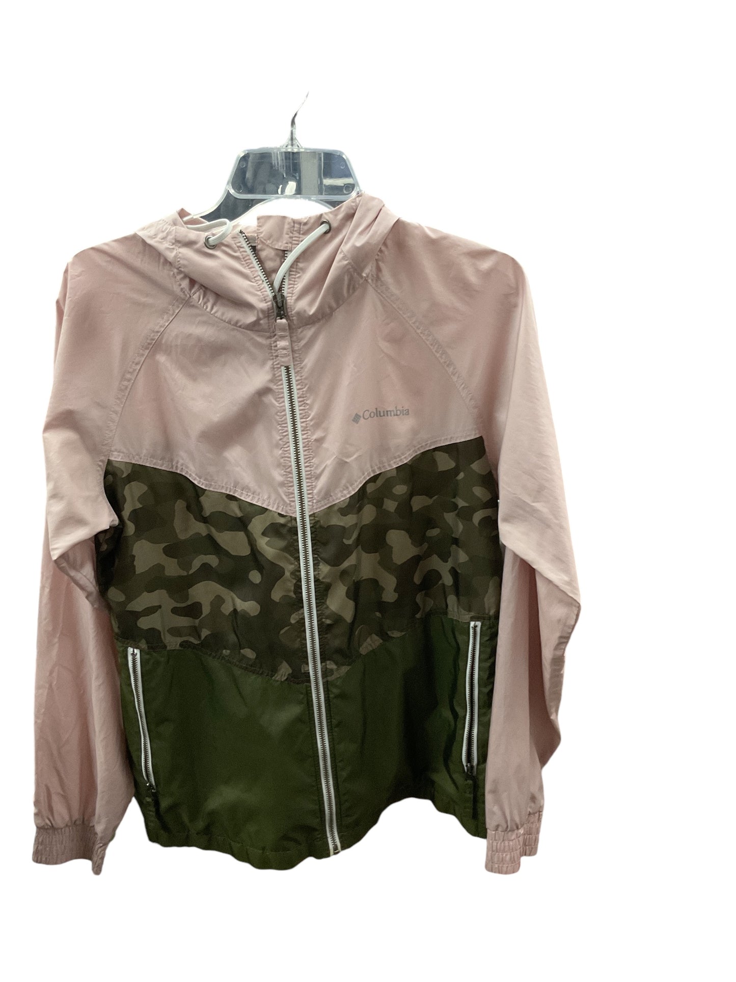 Athletic Jacket By Columbia In Camoflauge, Size: S