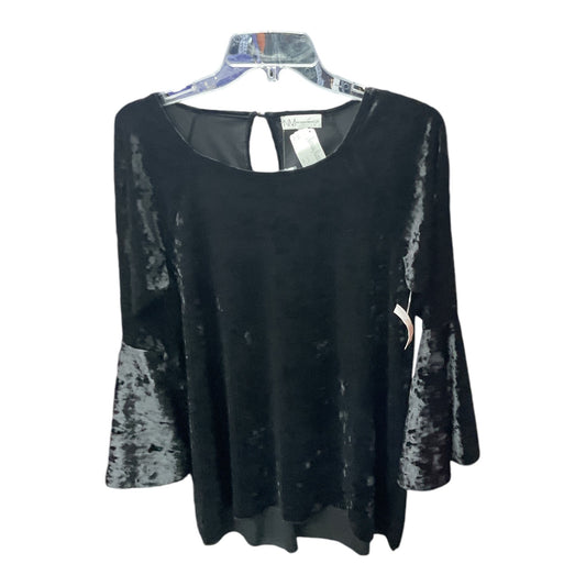 Top Long Sleeve By Neiman Marcus In Black, Size: M