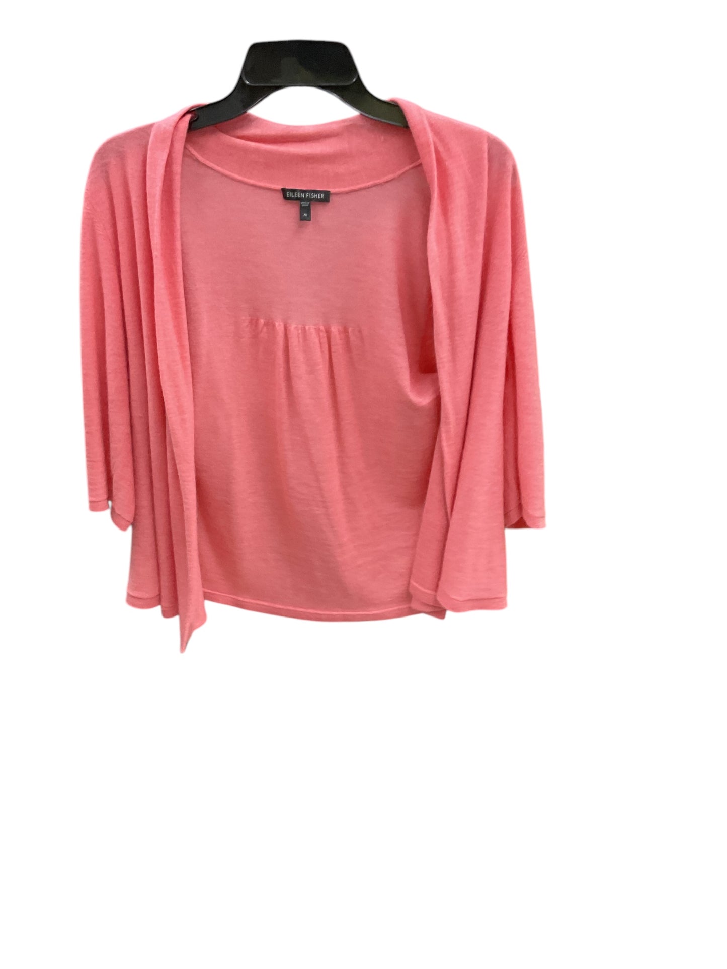 Cardigan By Eileen Fisher In Coral, Size: M