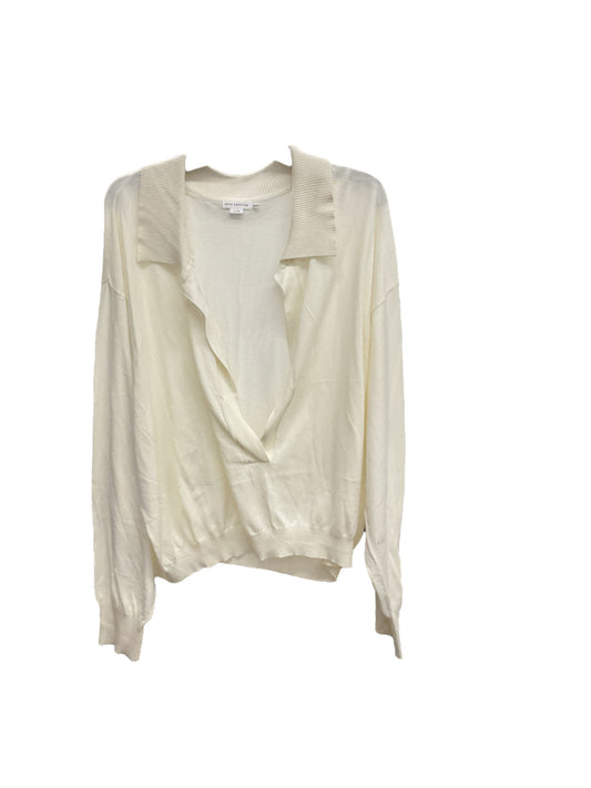 Sweater Cardigan By Good American In Cream, Size: M