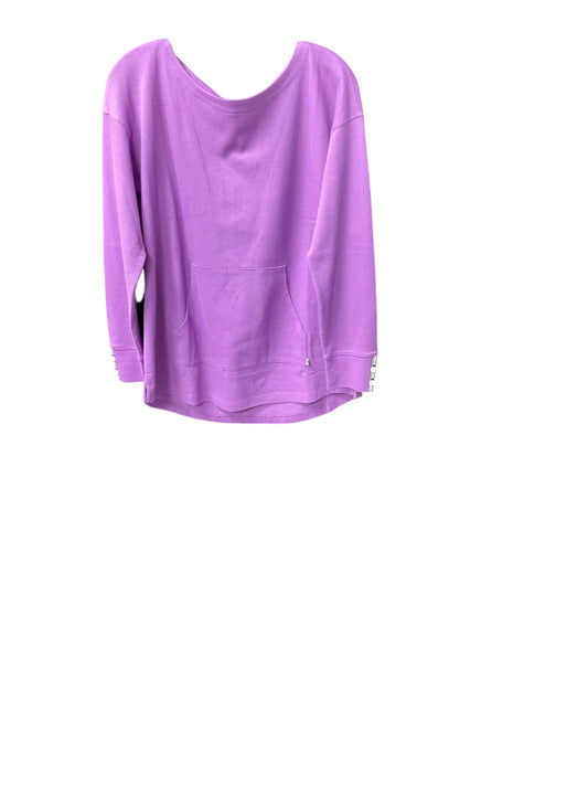 Athletic Top Long Sleeve Crewneck By Talbots In Purple, Size: M