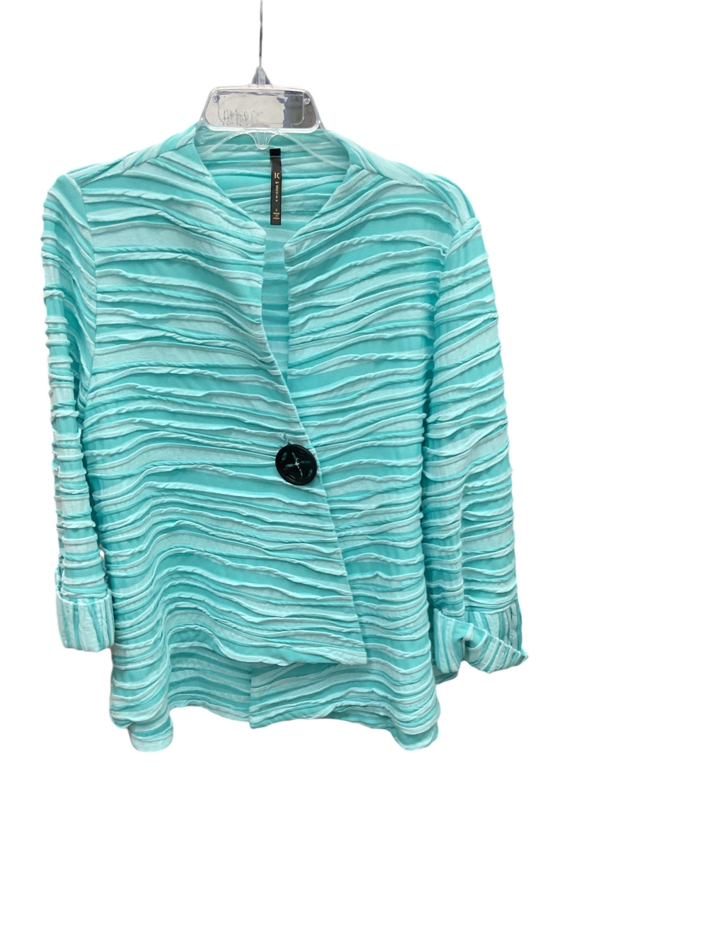 Blazer By Ic By Connie K In Aqua, Size: L