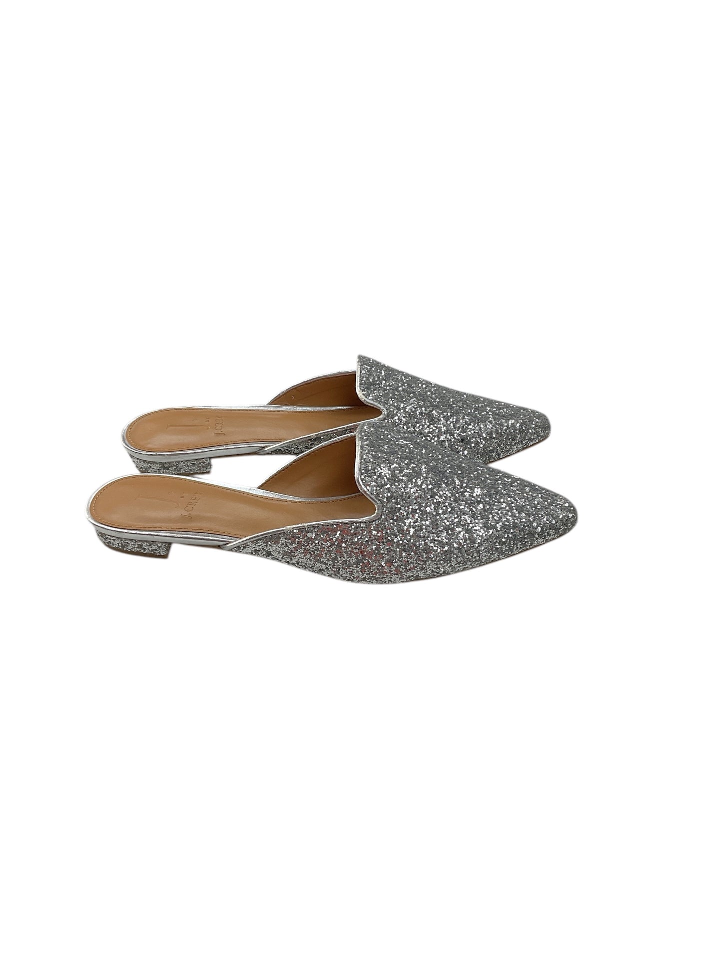 Shoes Flats By J. Crew In Silver, Size: 8.5