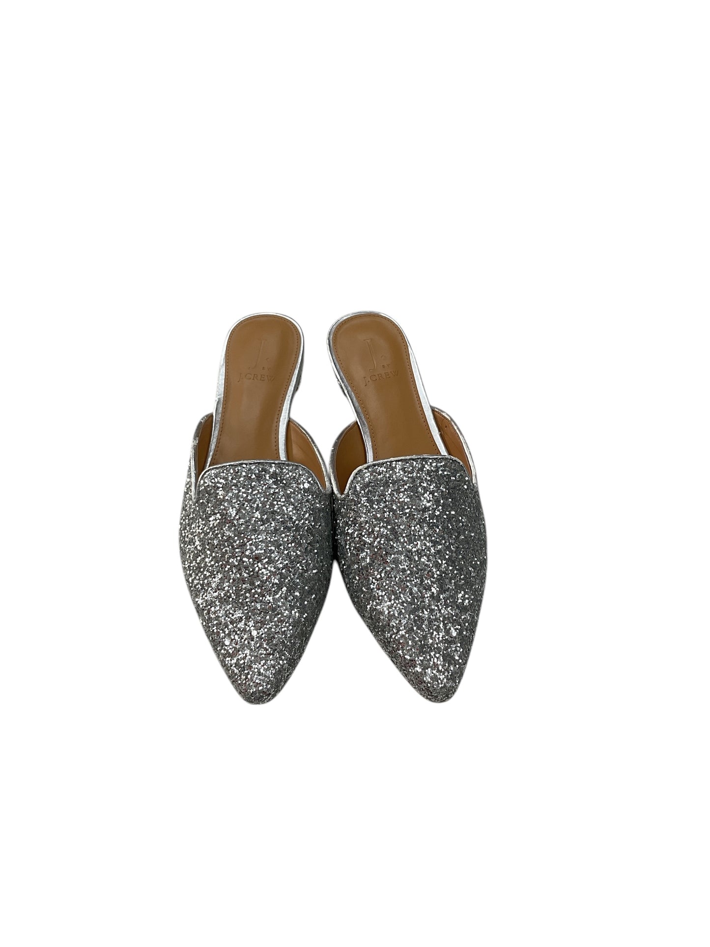 Shoes Flats By J. Crew In Silver, Size: 8.5