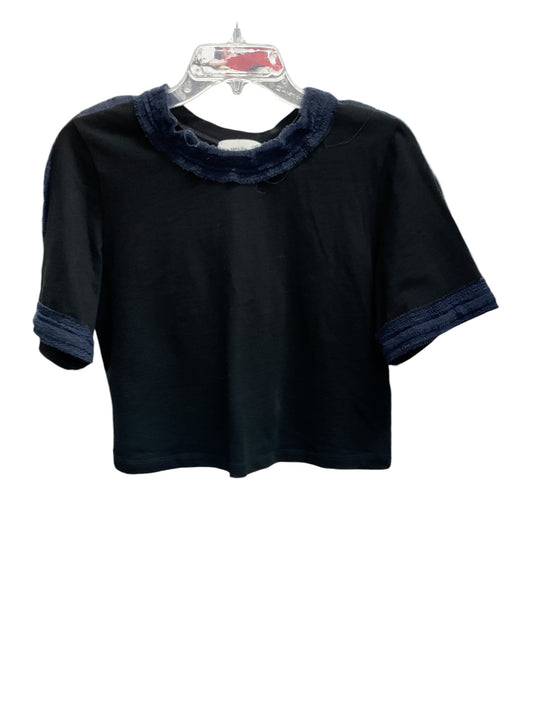 Top Short Sleeve Luxury Designer By 3.1 Phillip Lim In Black & Blue, Size: S