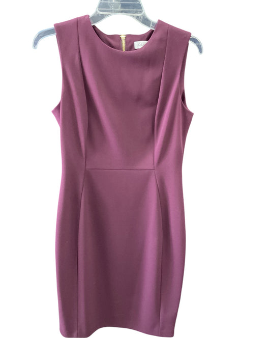 Dress Work By Calvin Klein In Purple, Size: 6