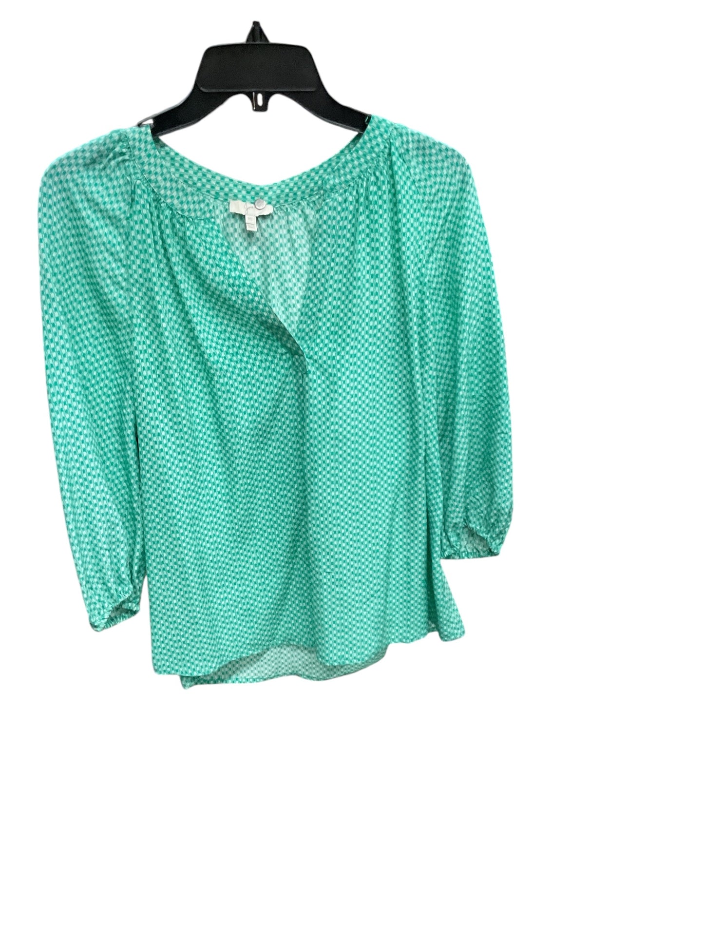 Blouse 3/4 Sleeve By Joie In Green, Size: Xs