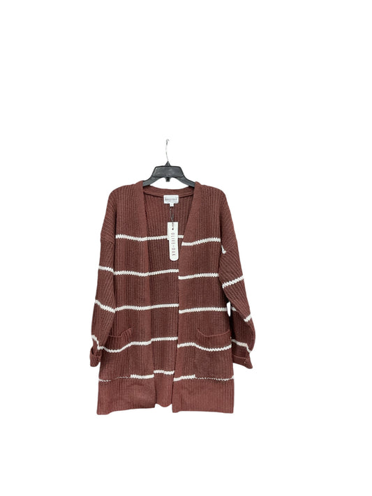 Sweater Cardigan By Olive And Oak In Brown, Size: M