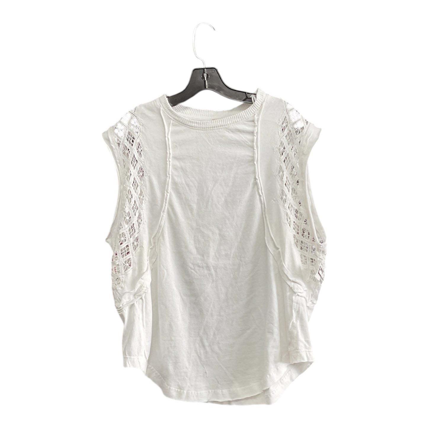 Top Short Sleeve By Free People In White, Size: S