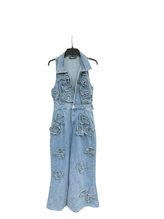 Jumpsuit By Akira In Blue Denim, Size: L