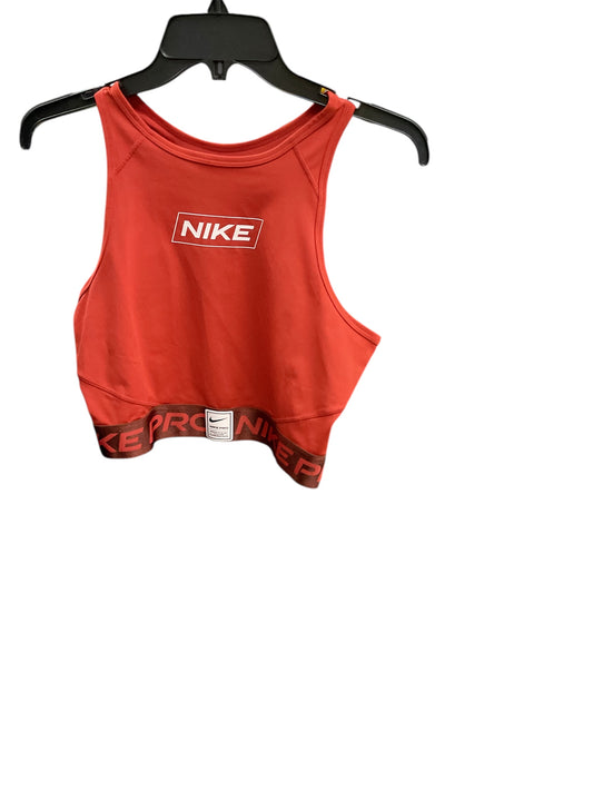 Athletic Tank Top By Nike In Red, Size: M