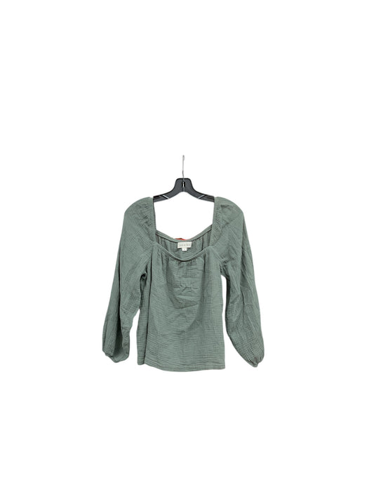 Top Long Sleeve By Cloth & Stone In Green, Size: S