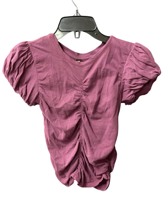 Top Short Sleeve By Free People In Purple, Size: S