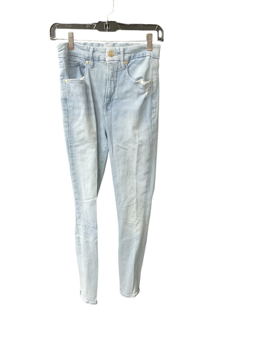 Jeans Skinny By Good American In Blue Denim, Size: 8