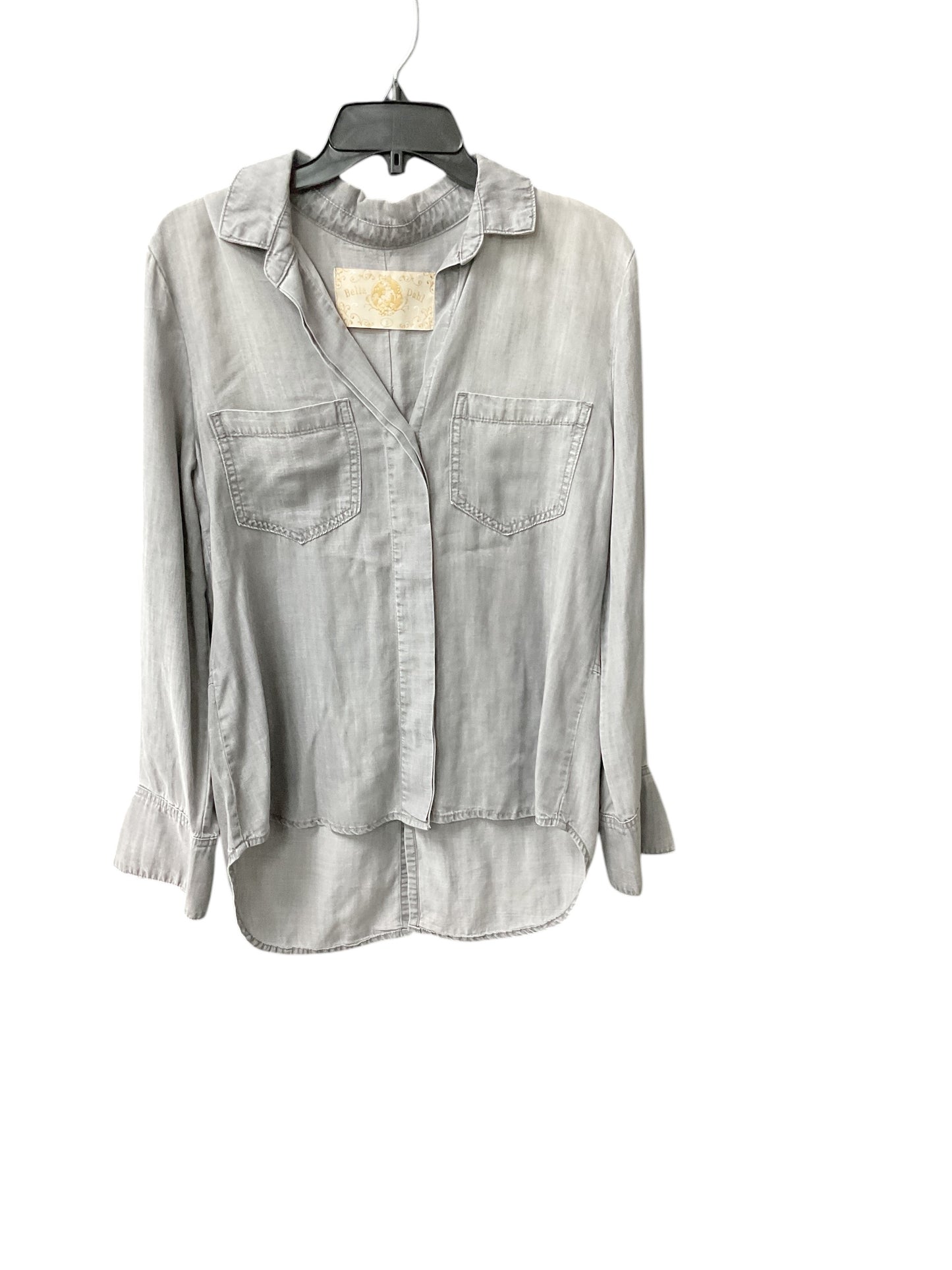 Top Long Sleeve By Bella Dahl In Grey Denim, Size: S