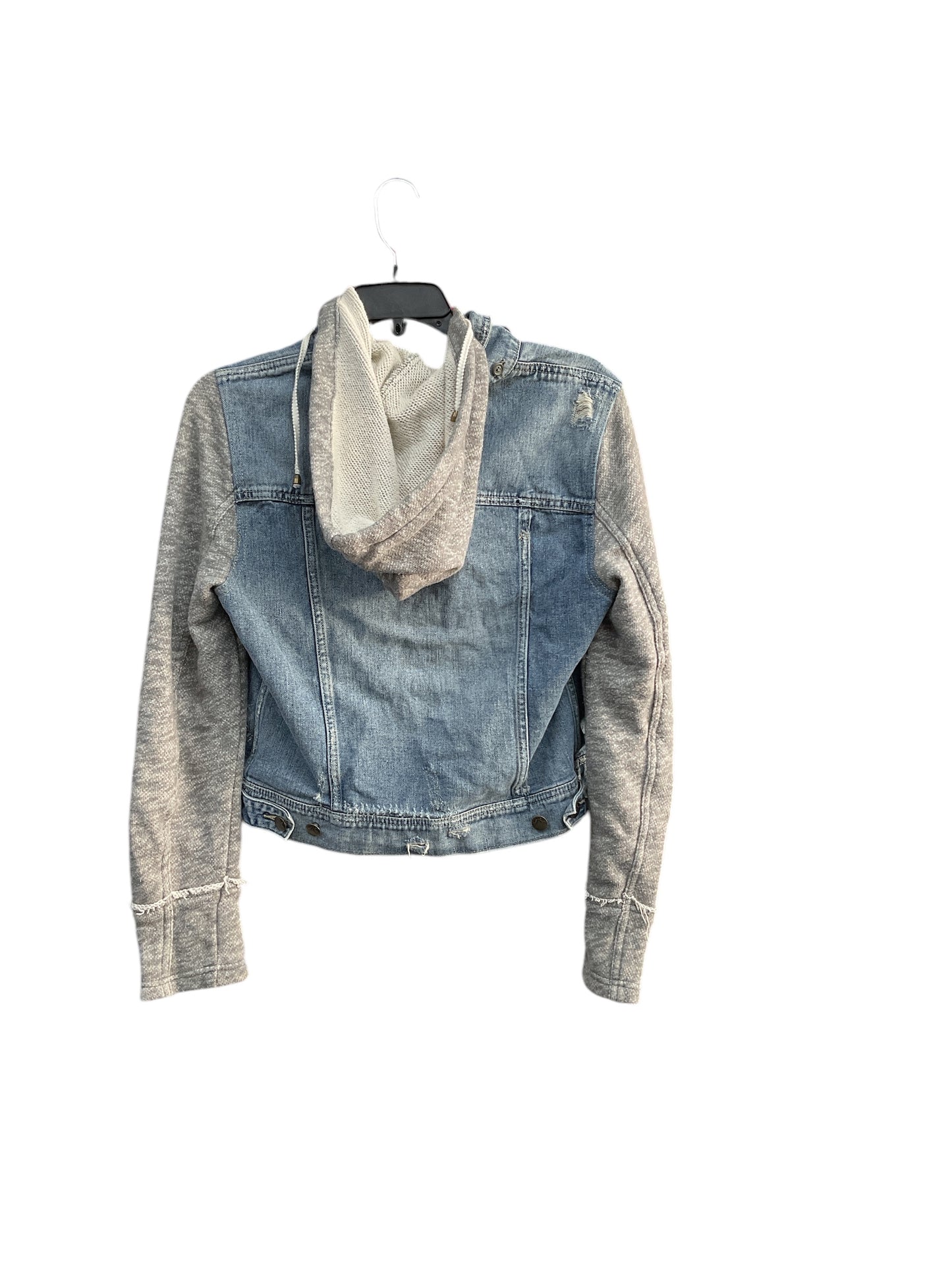 Jacket Denim By Free People In Blue Denim, Size: M