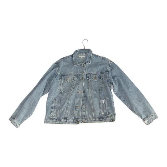 Jacket Denim By Clothes Mentor In Blue Denim, Size: M