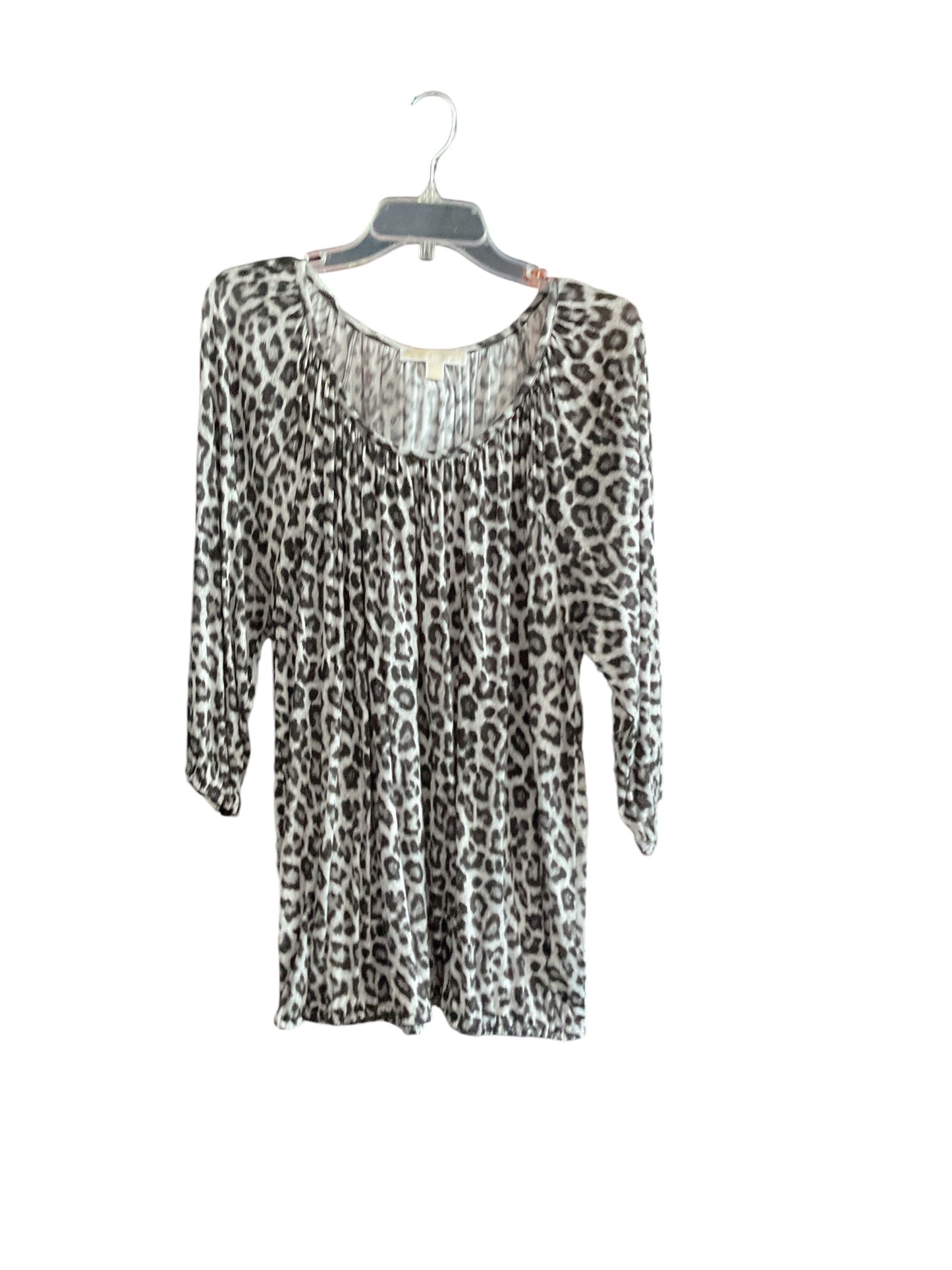 Top Long Sleeve Designer By Michael By Michael Kors In Animal Print, Size: 18