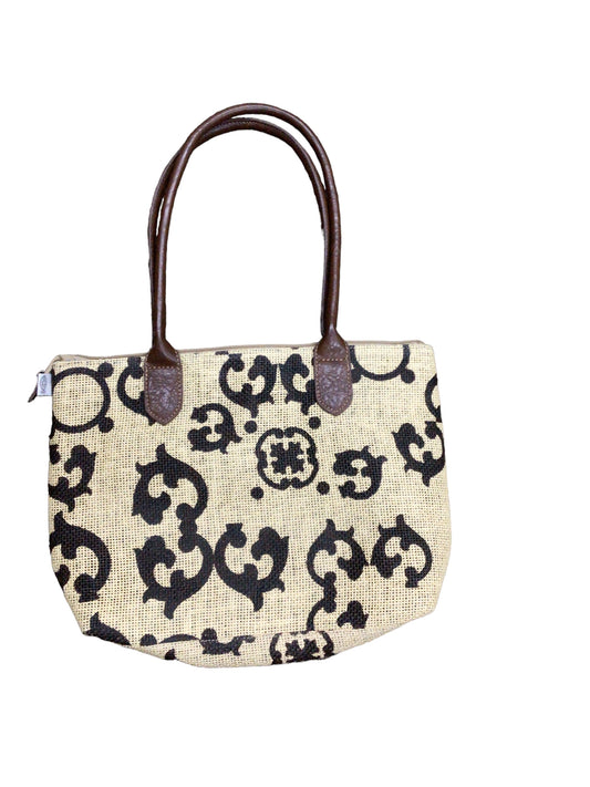Handbag Leather By Cromia Size: Medium
