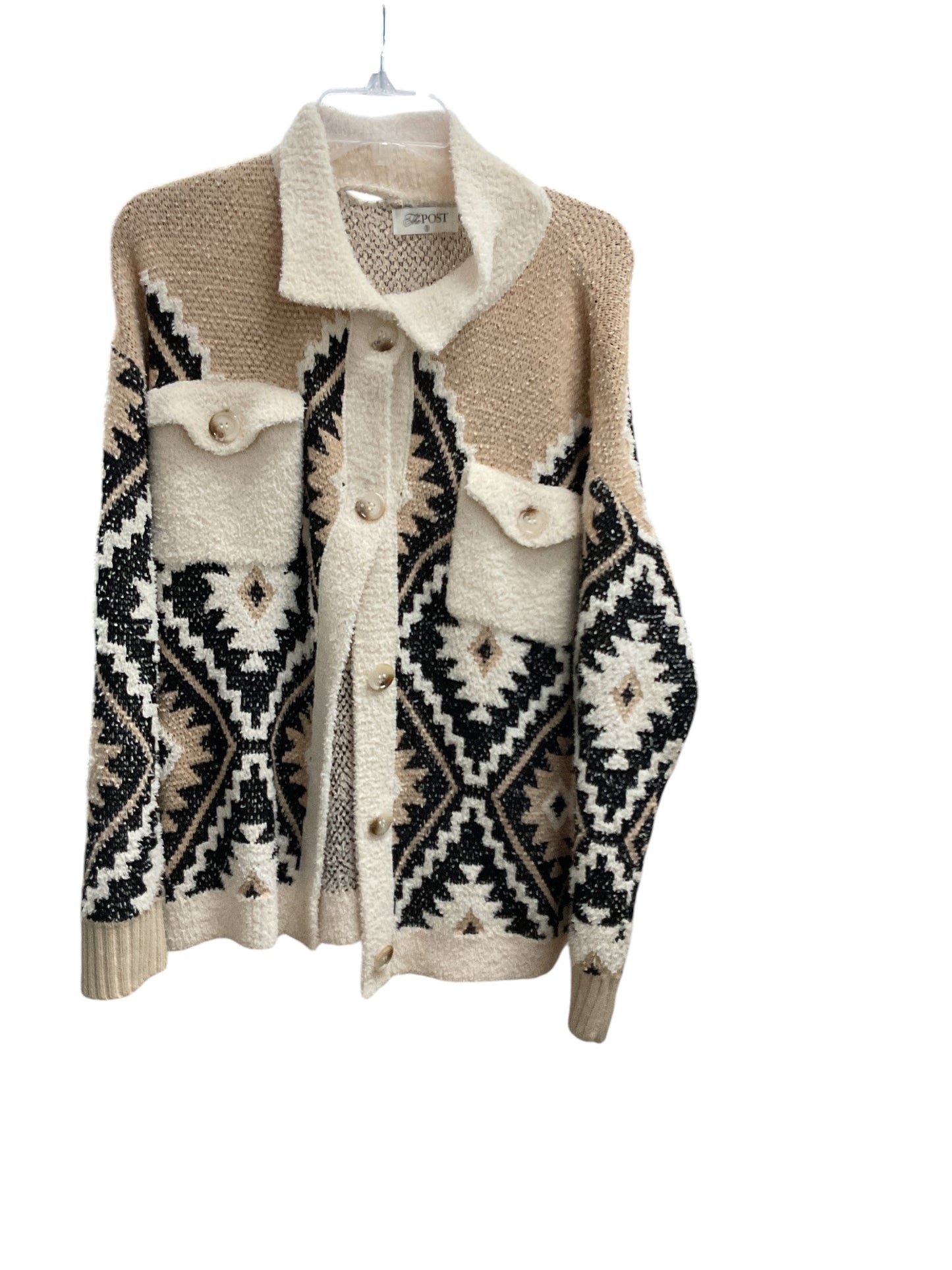 Sweater Cardigan By Cmc In Dusty Pink, Size: S