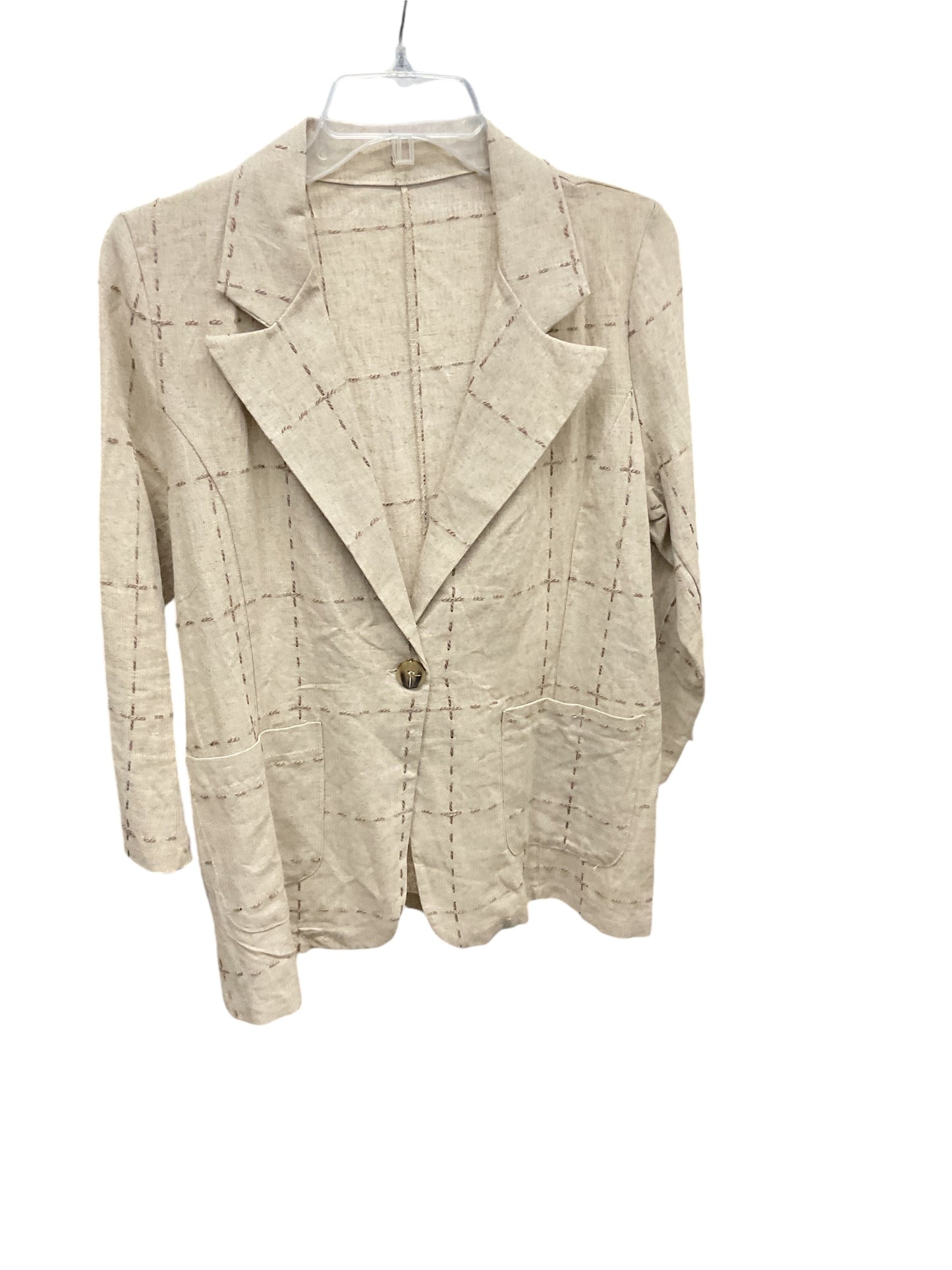 Blazer By Cmc In Beige, Size: M