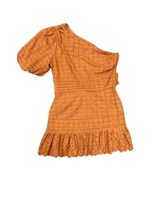 Orange Dress Casual Short Cmb, Size L