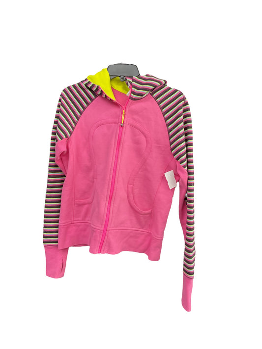 Athletic Jacket By Lululemon In Pink, Size: 8