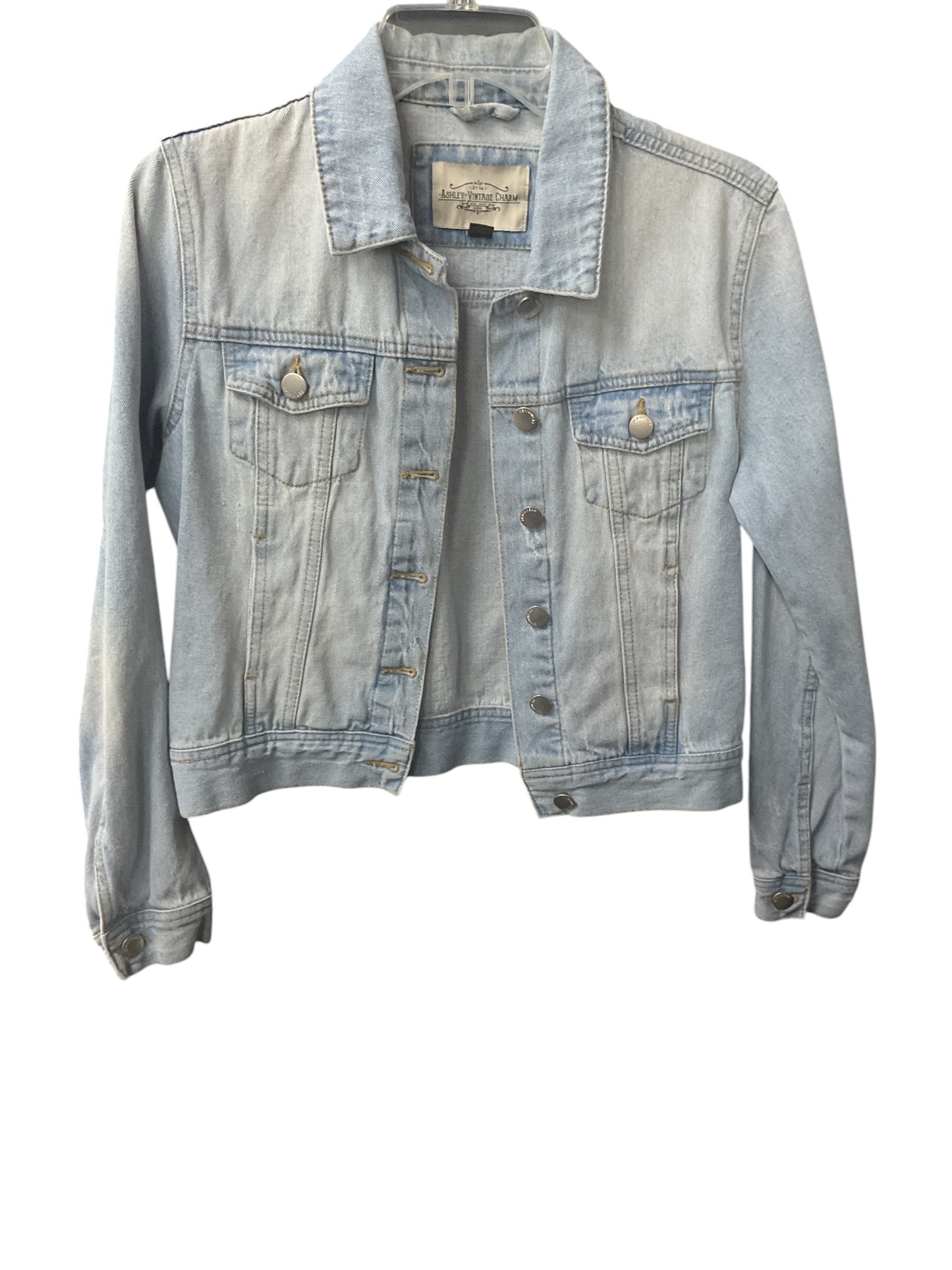 Jacket Denim By Clothes Mentor In Blue Denim, Size: S