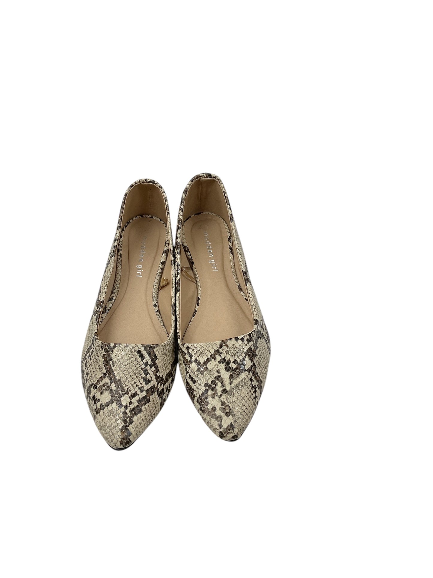 Shoes Flats By Madden Girl In Snakeskin Print, Size: 8.5