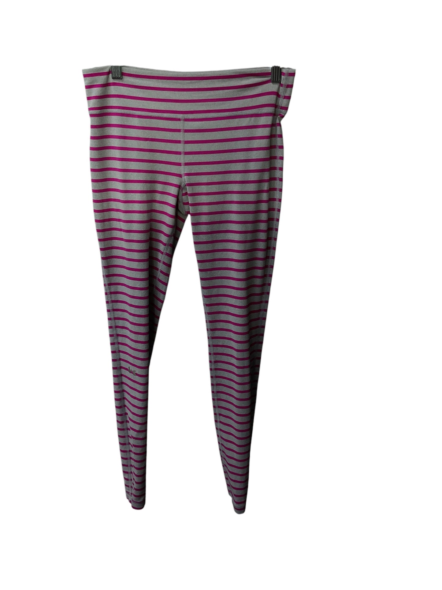 Athletic Leggings By Under Armour In Striped, Size: S