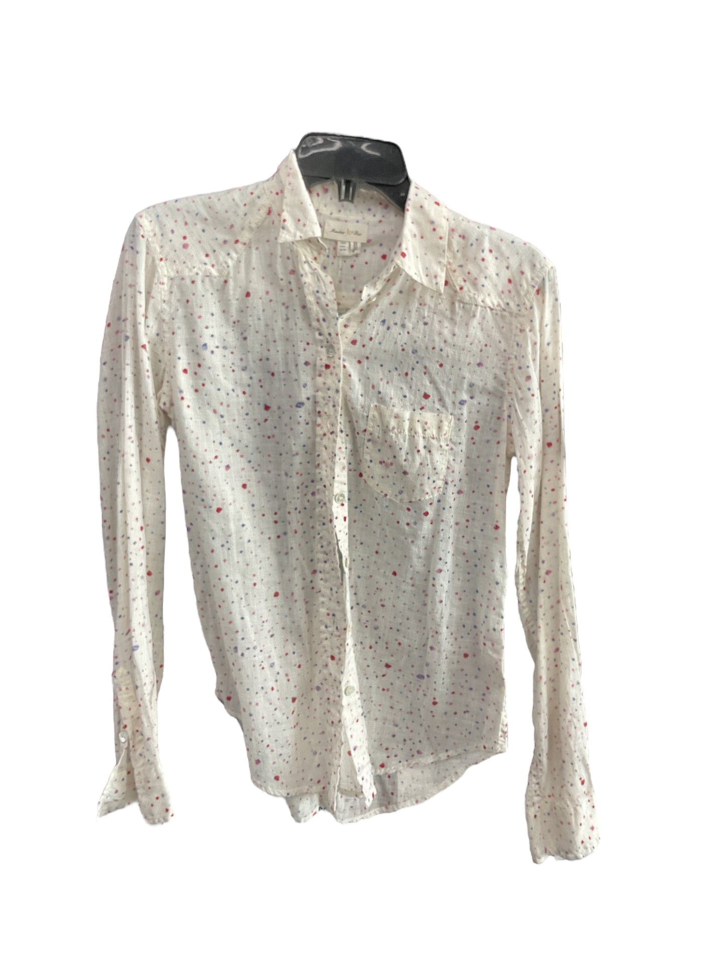 TOP LS MEADOW RUE in WHITE, Size: 2