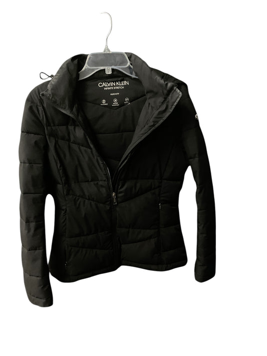 Jacket Puffer & Quilted By Calvin Klein In Black, Size: Xs