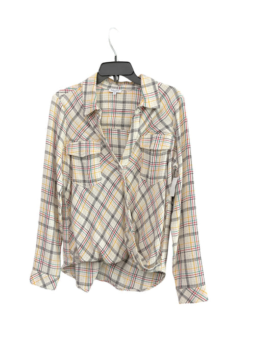 TOP LS SPLENDID in PLAID PATTERN, Size: S