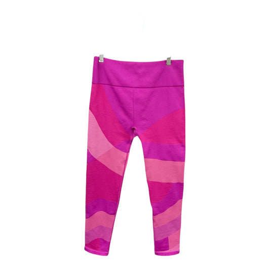 Athletic Leggings By Fabletics In Pink & Purple, Size: L