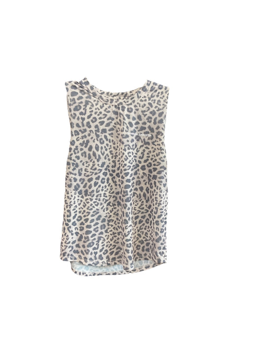 Athletic Tank Top By Spiritual Gangster In Animal Print, Size: S