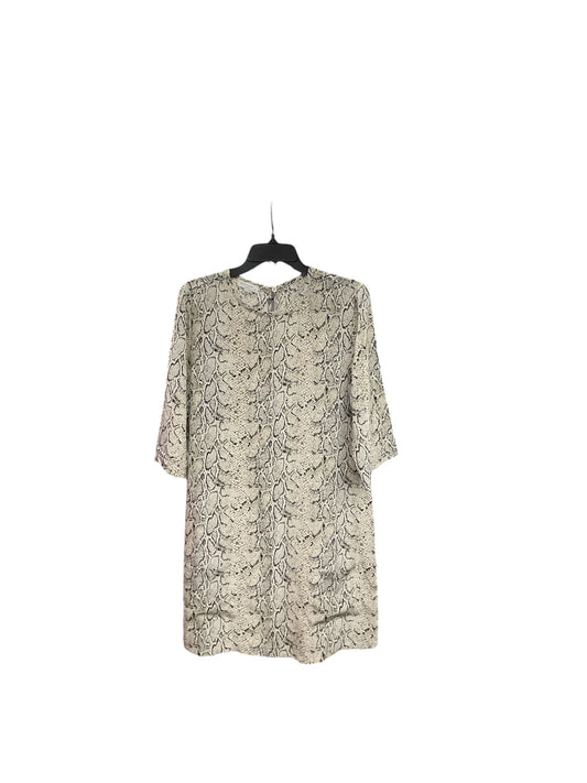 Dress Casual Midi By Equipment In Snakeskin Print, Size: L