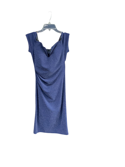 Dress Party Midi By Xscape In Navy, Size: 6