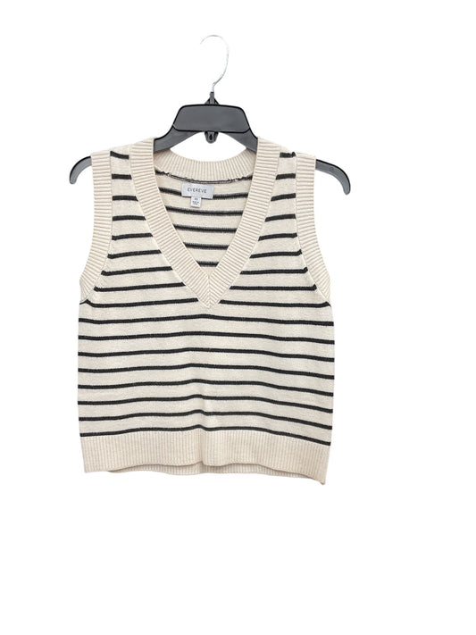 Vest Sweater By Evereve In Striped Pattern, Size: Xs