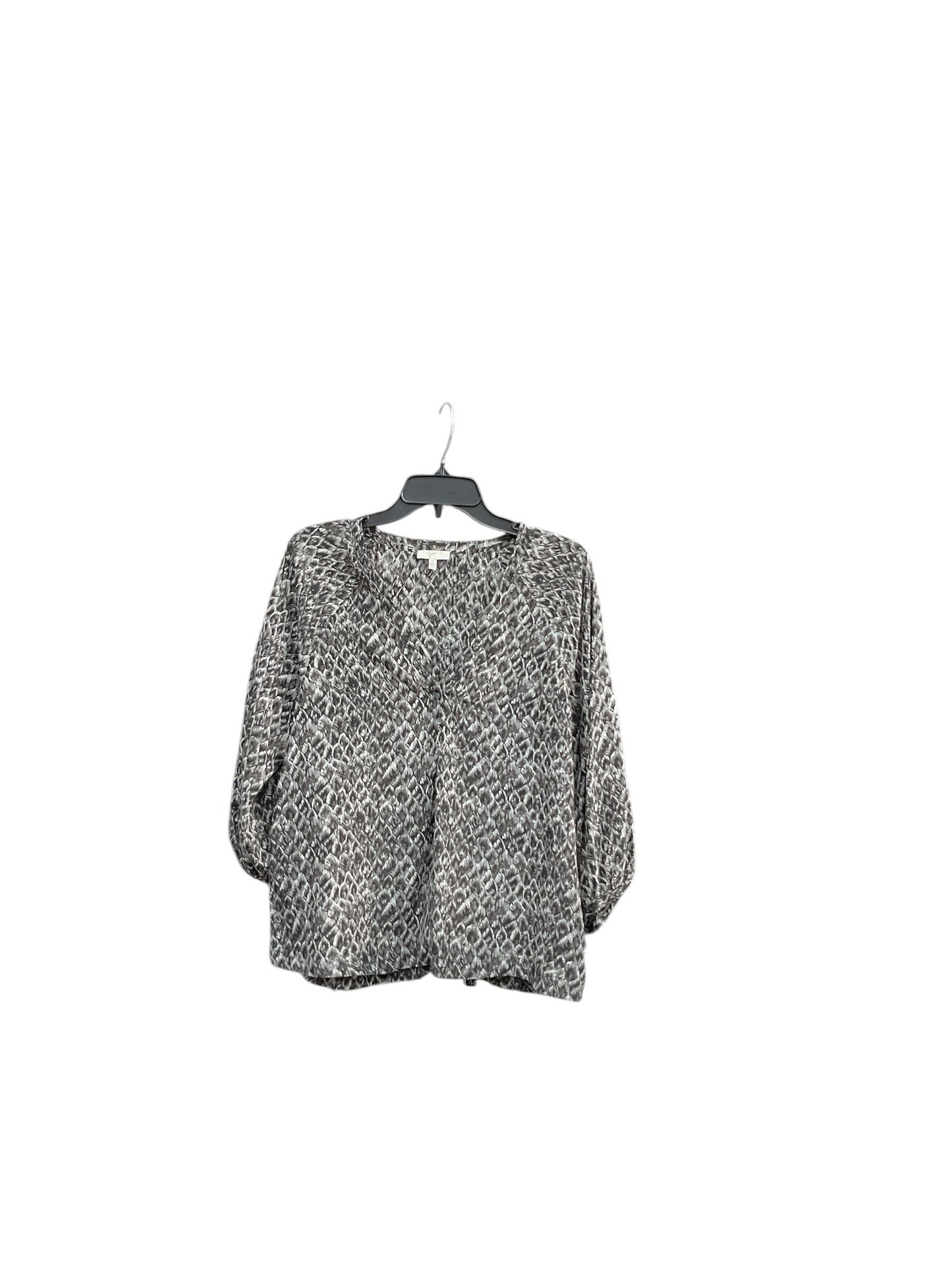 Top 3/4 Sleeve By Joie In Black & White, Size: S