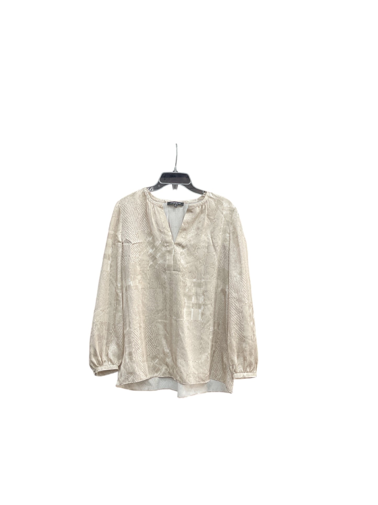 Top Long Sleeve By Lafayette 148 In Gold, Size: M