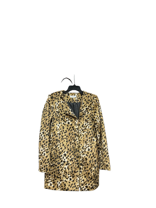 Jacket Faux Fur & Sherpa By Calvin Klein In Animal Print, Size: S