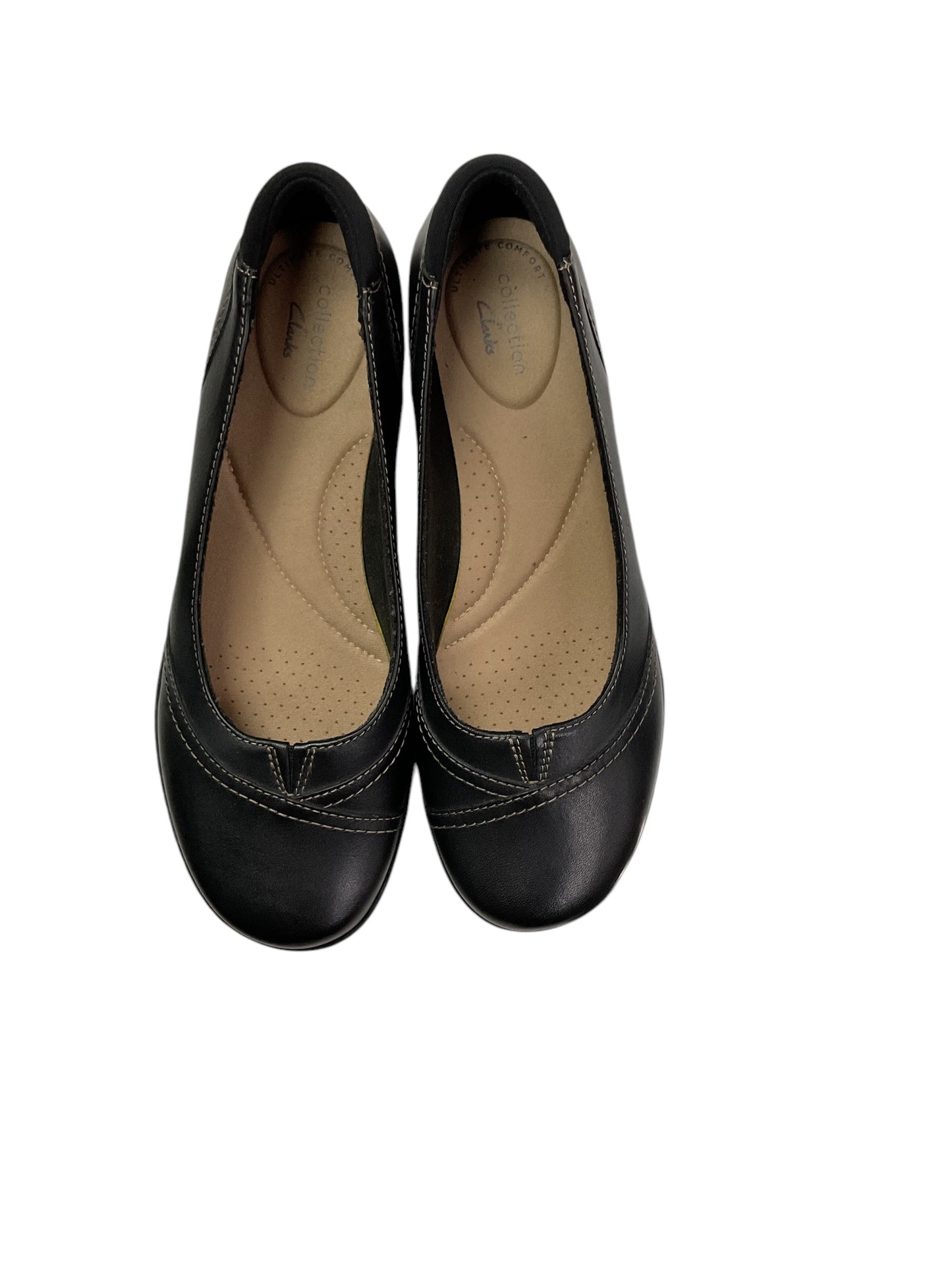 Shoes Flats By Clarks In Black, Size: 7.5