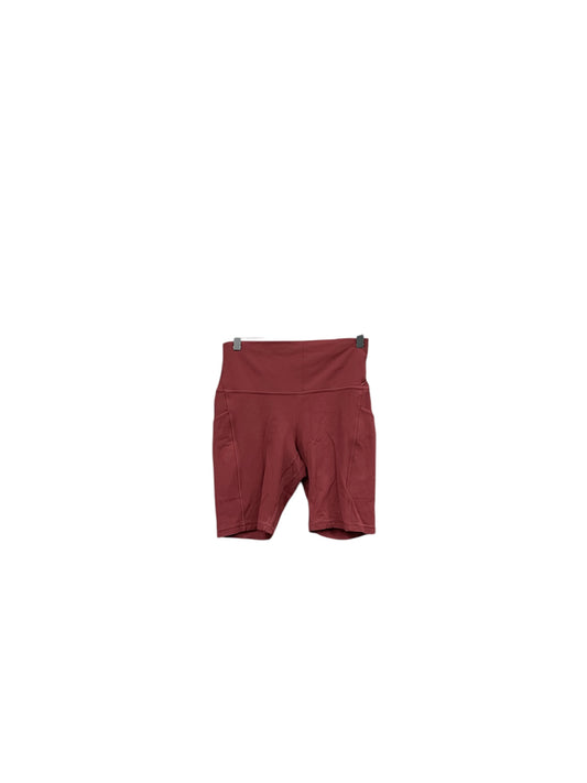 Athletic Shorts By Lululemon In Red, Size: 8