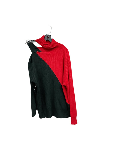 Sweater By New York And Co In Black & Red, Size: L