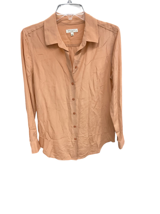 Top Long Sleeve By Equipment In Peach, Size: S