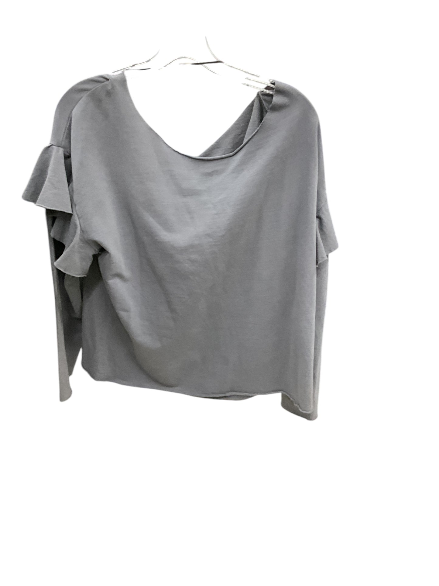 Top Long Sleeve By Cotton On In Grey, Size: L