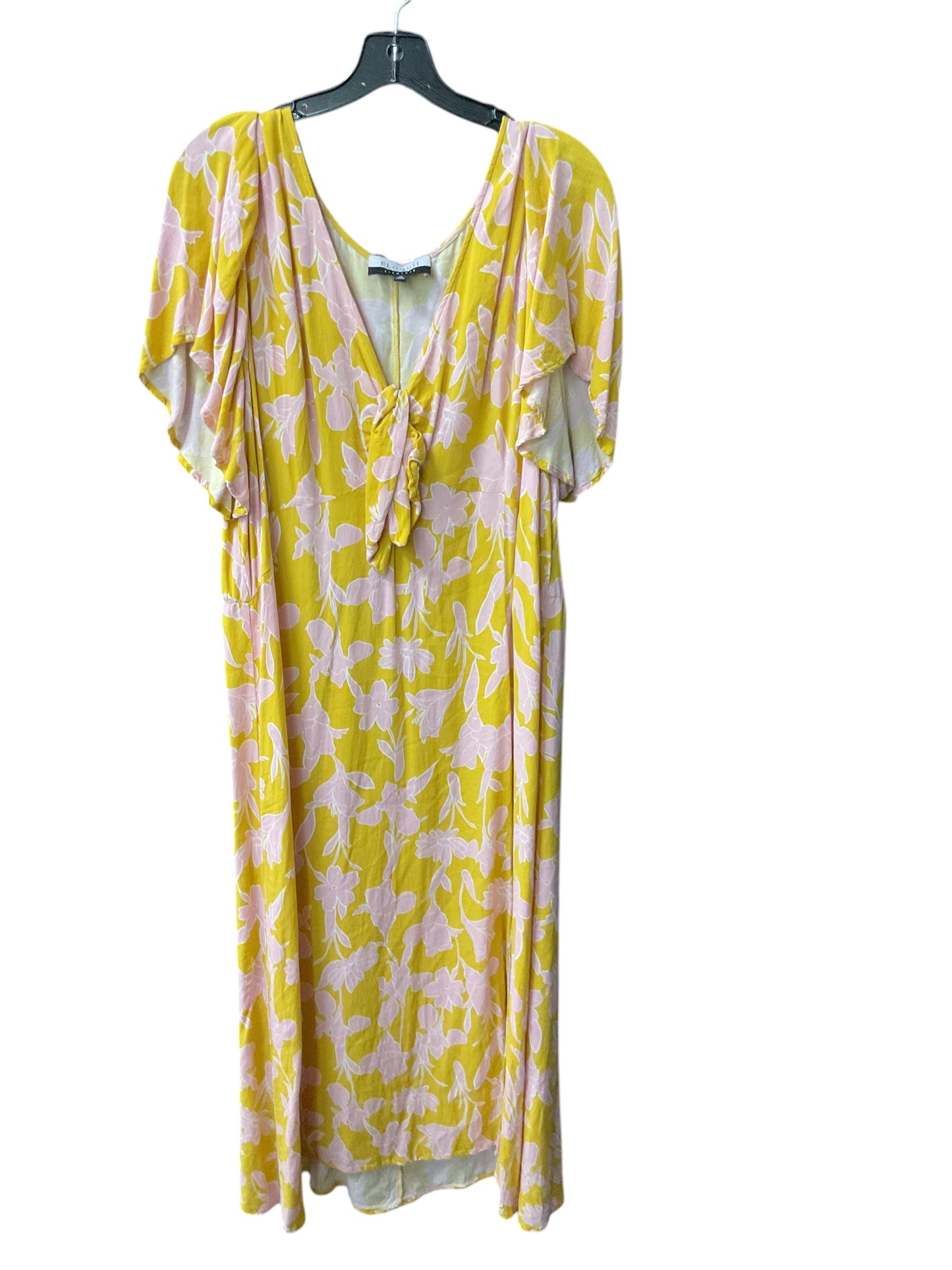 Dress Casual Maxi By Eloquii In Yellow, Size: 2x