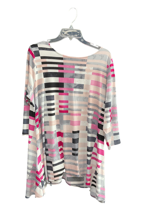 Tunic Long Sleeve By Alfani In Pink, Size: 2x