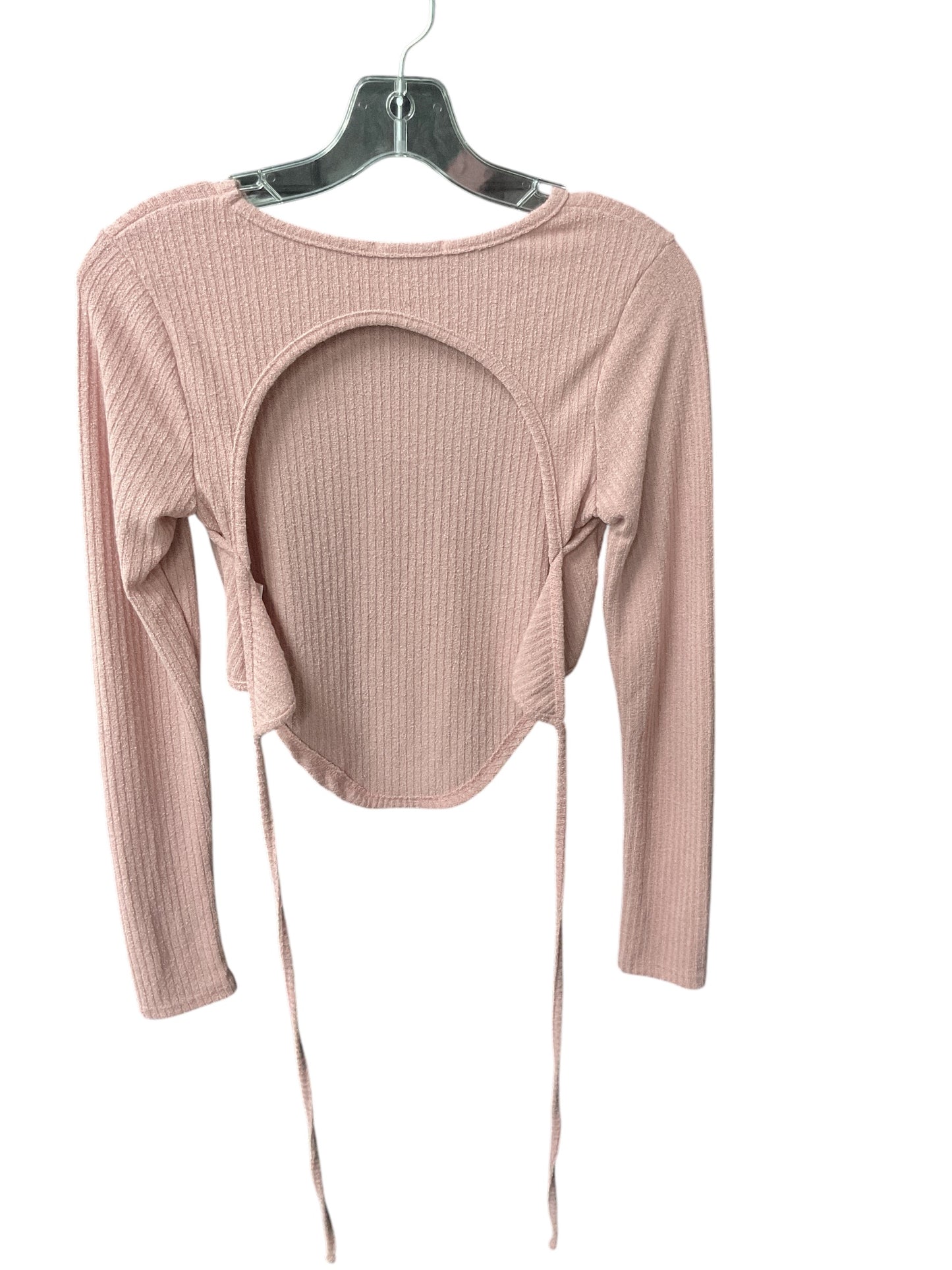 Top Long Sleeve By Fashion Nova In Pink, Size: S